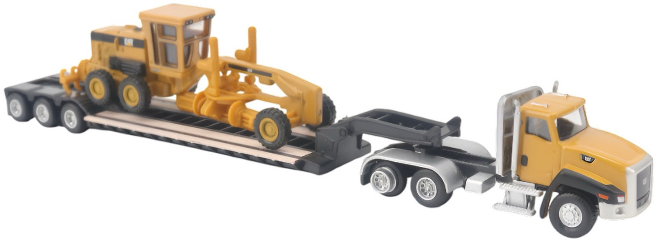 CAT Peterbilt Model 389 with Trail King Lowboy Trailer and Cat Load