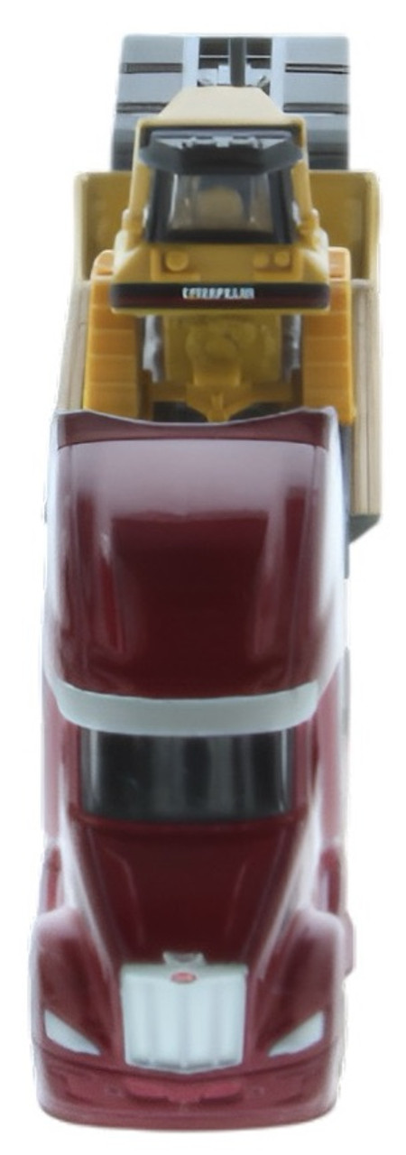 CAT Peterbilt Model 389 with Trail King Lowboy Trailer and Cat Load