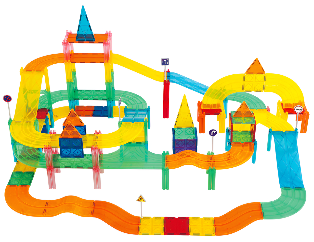 Wondermags Magnetic Tiles Race Car Set 50pcs