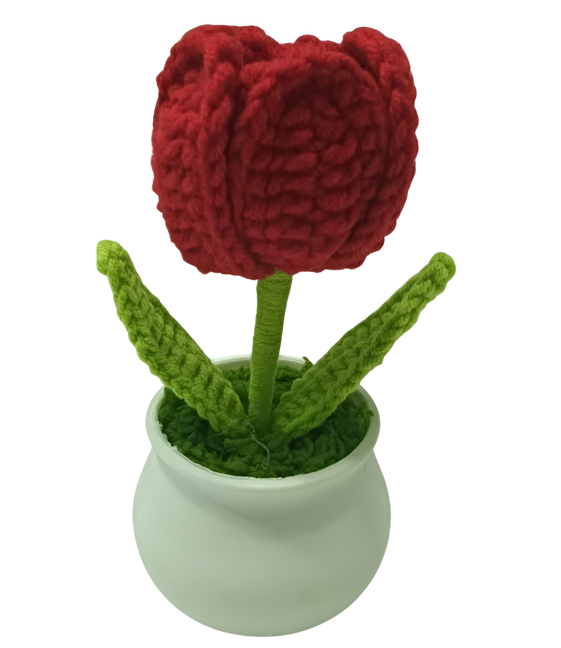 Crochet Red Rose