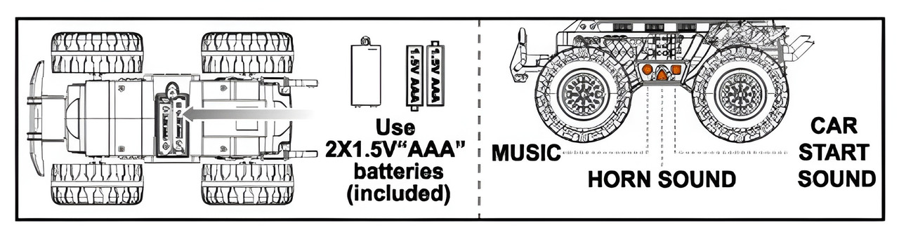 Light And Sound Spider Monster Truck 