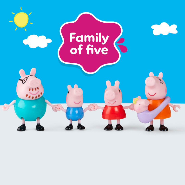 Peppa Pig Peppa's Family of Five Figure Set