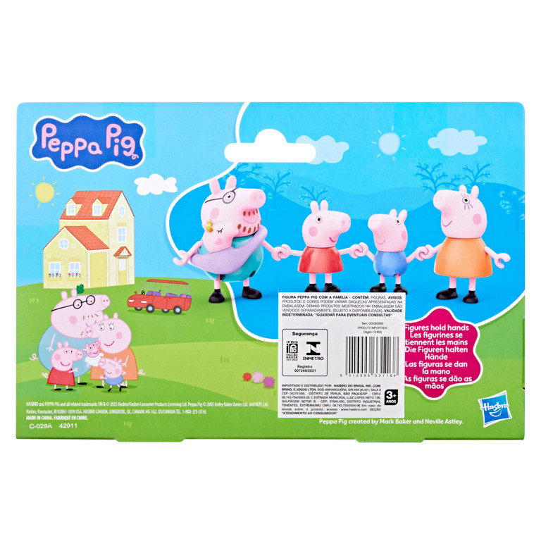 Peppa Pig Peppa's Family of Five Figure Set