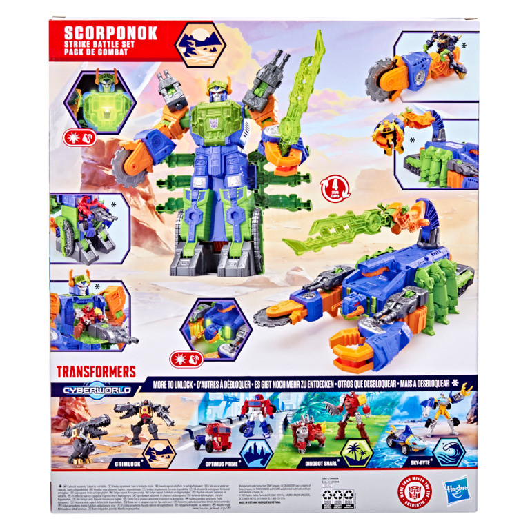 Transformers CYBERWORLD Scorponok StrikeBattle Set