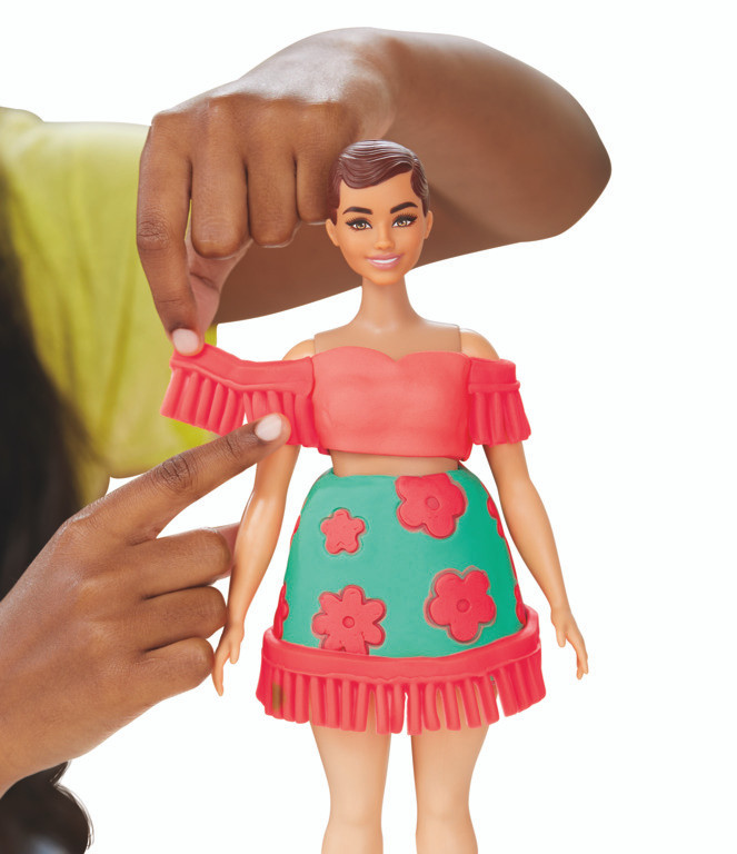 Play-Doh Barbie Florals and Fringe Doll Set