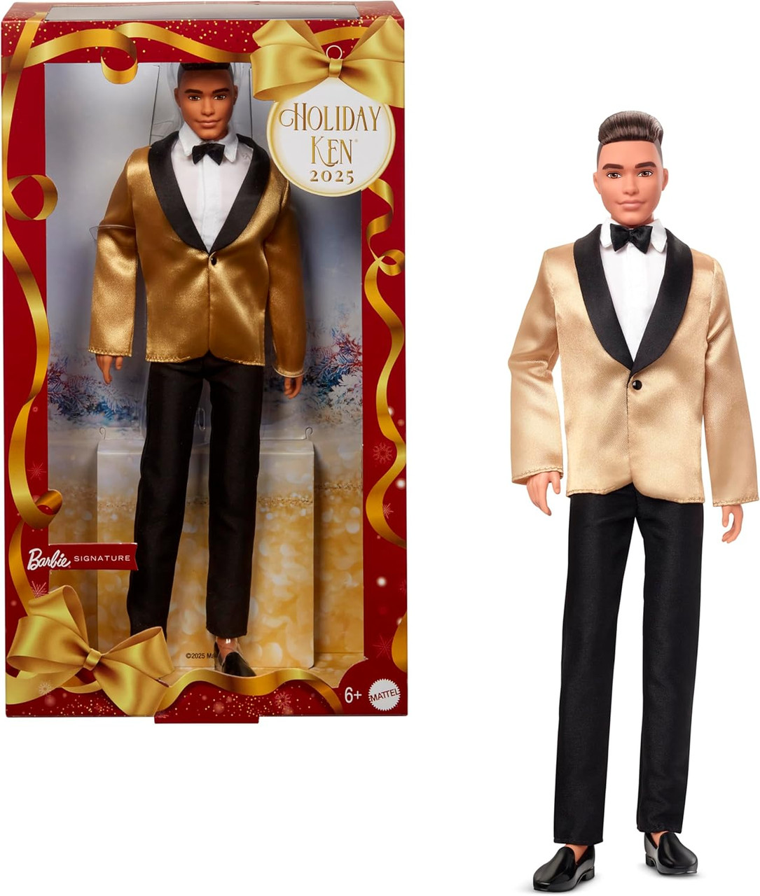 Barbie Signature 2025 Holiday Brunette Ken