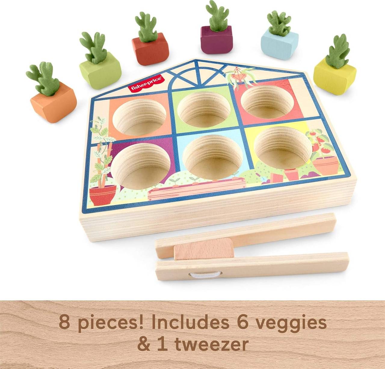 Fisher-Price Wood Sorting Greenhouse
