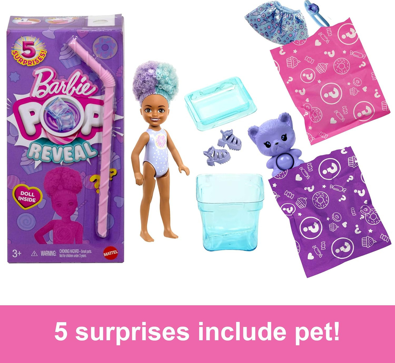 Barbie Chelsea Pop Reveal Sweet Treat Series