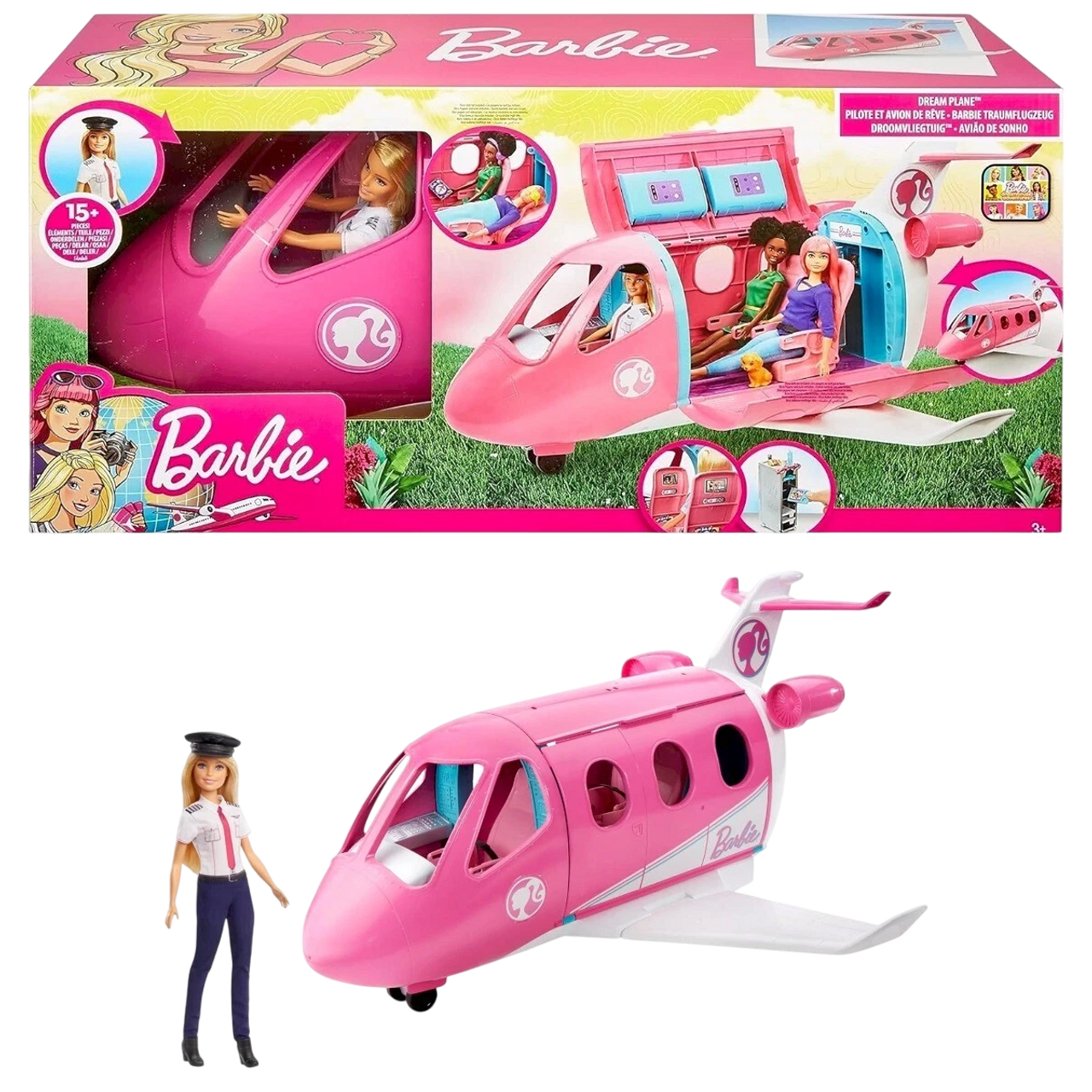 Barbie Dreamplane Playset with Pilot Doll