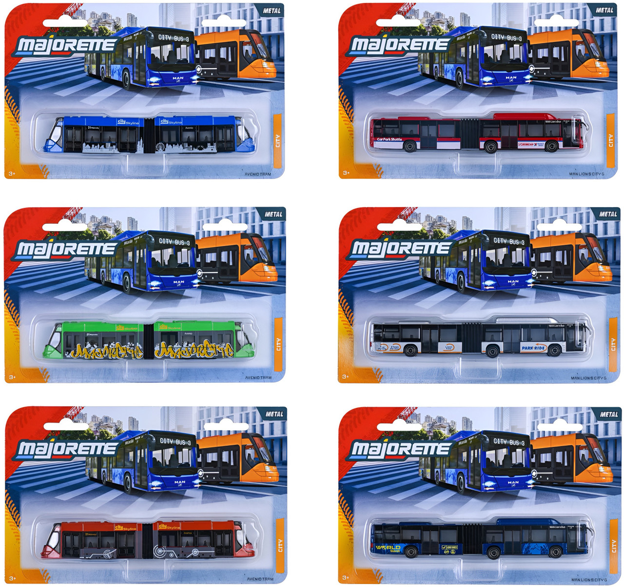 Majorette City Bus MAN and Siemens Avenio Tram