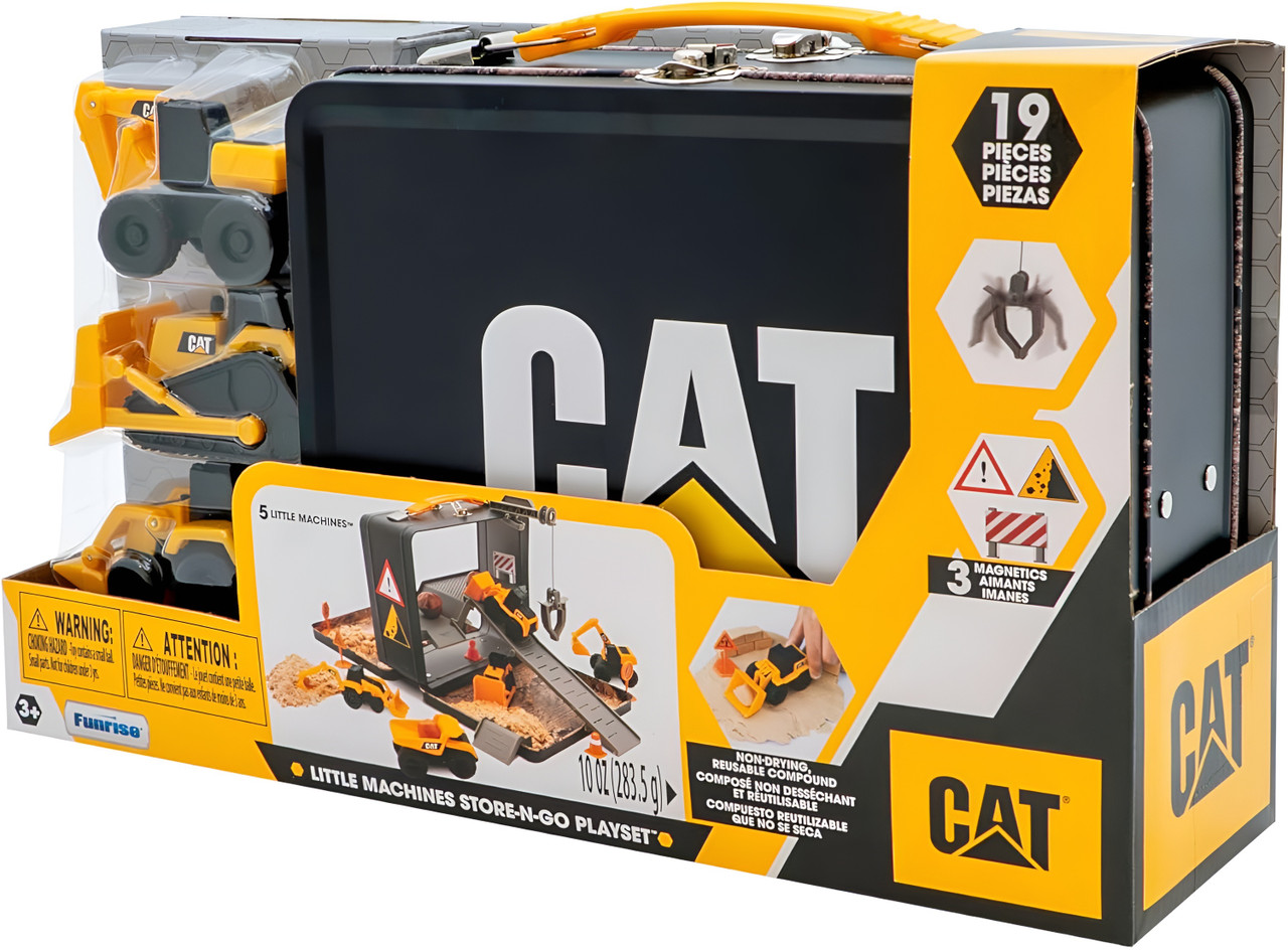 CAT Little Machines Store N Go Playset with 3 Vehicles