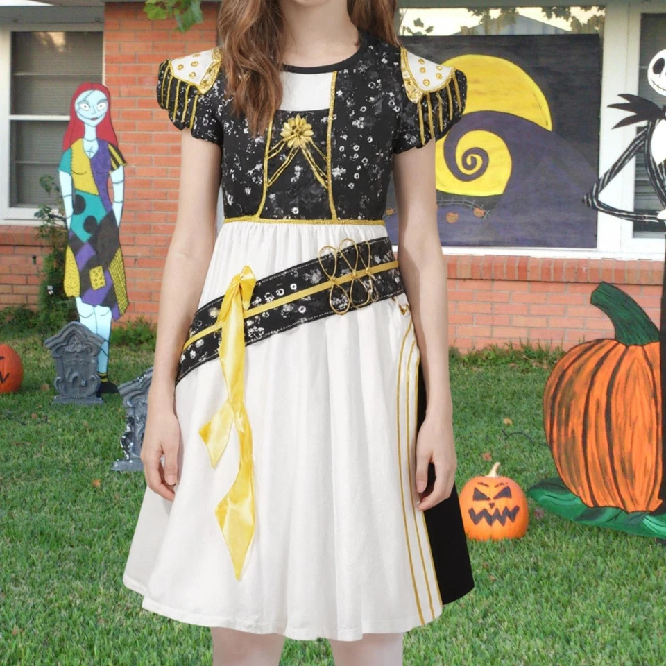 Demon Hunters Costume Black/Gold Dress V2 