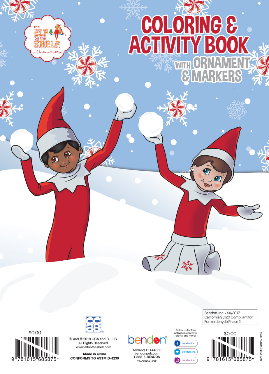 The Elf on the Shelf - Colouring & Activity Book with Ornament