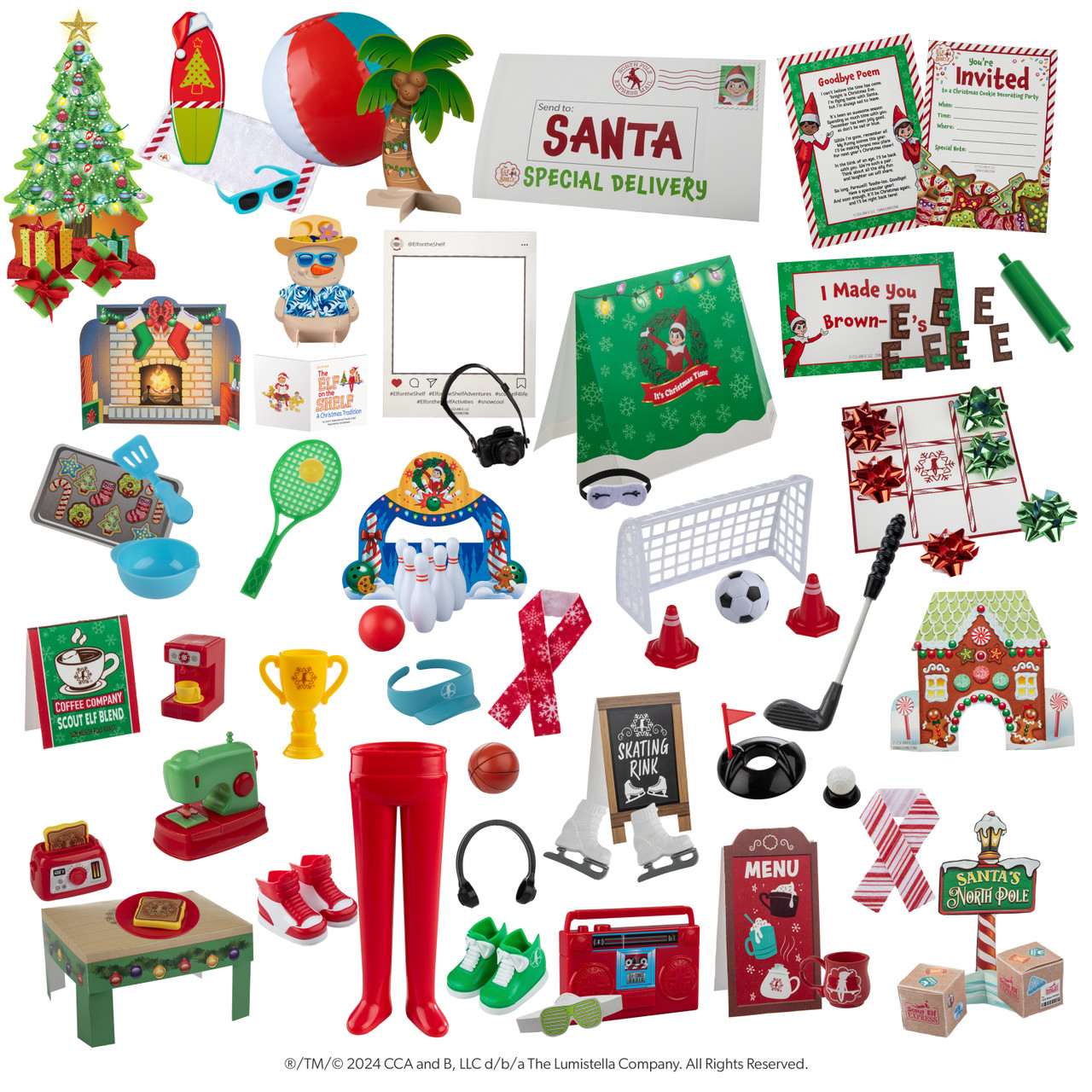 The Elf on the Shelf - Polar Props Elf Ideas Super Set