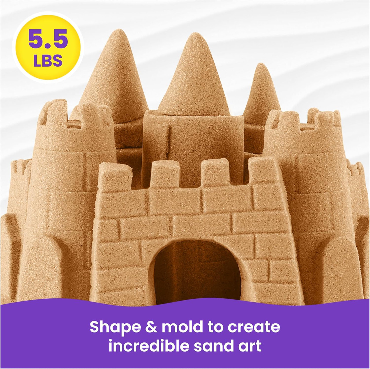 Kinetic Sand 5.5Lbs (2.5Kg) Natural Brown Play Sand