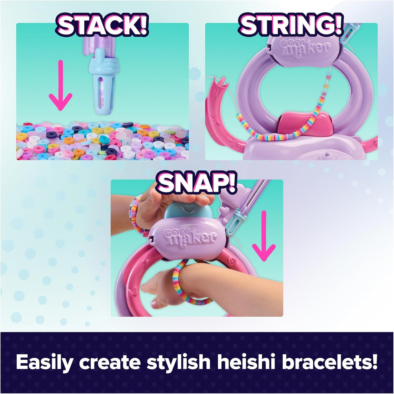 Cool Maker Stack'd Heishi Studio Bracelet Making Kit