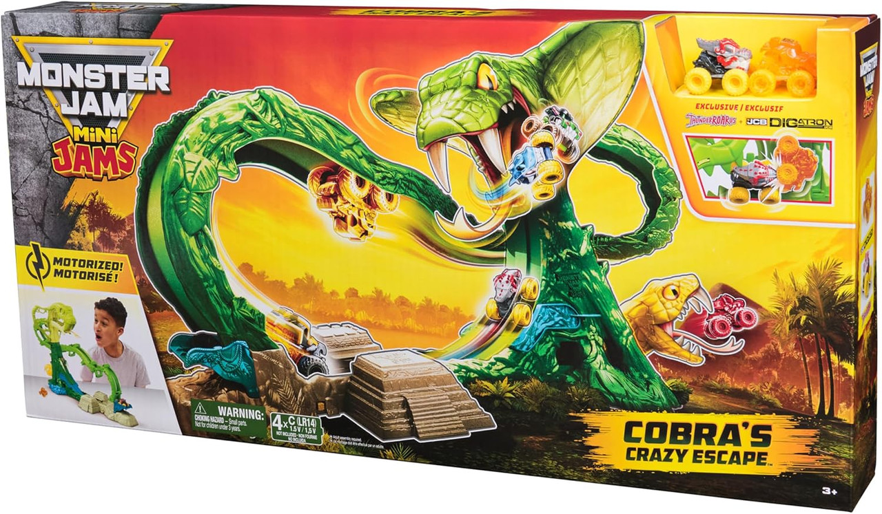 Monster Jam Mini Cobra Booster Playset Monster Jam Mini Cobra Booster Playset