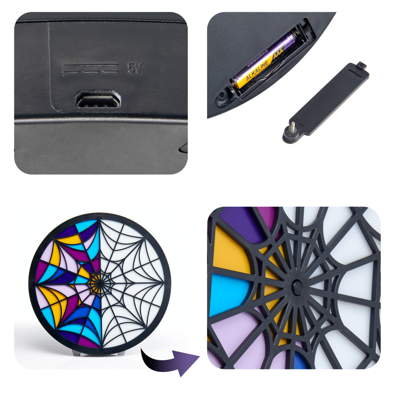 Batt Wednesday Window Light 