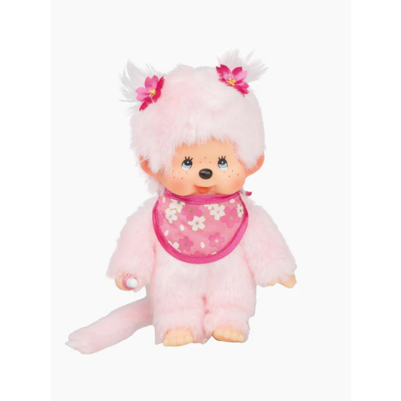 Monchhichi Girl Pink Sakura Plush Doll