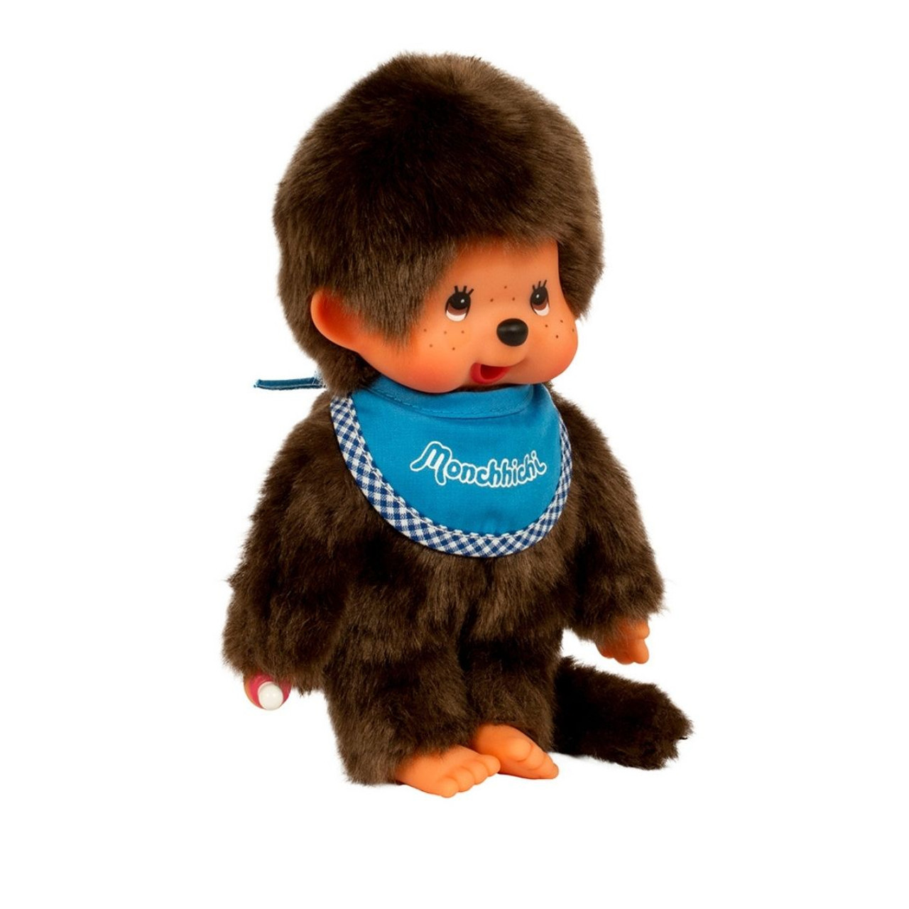 Monchhichi Boy Refreshed Light Blue Bib Plush Doll
