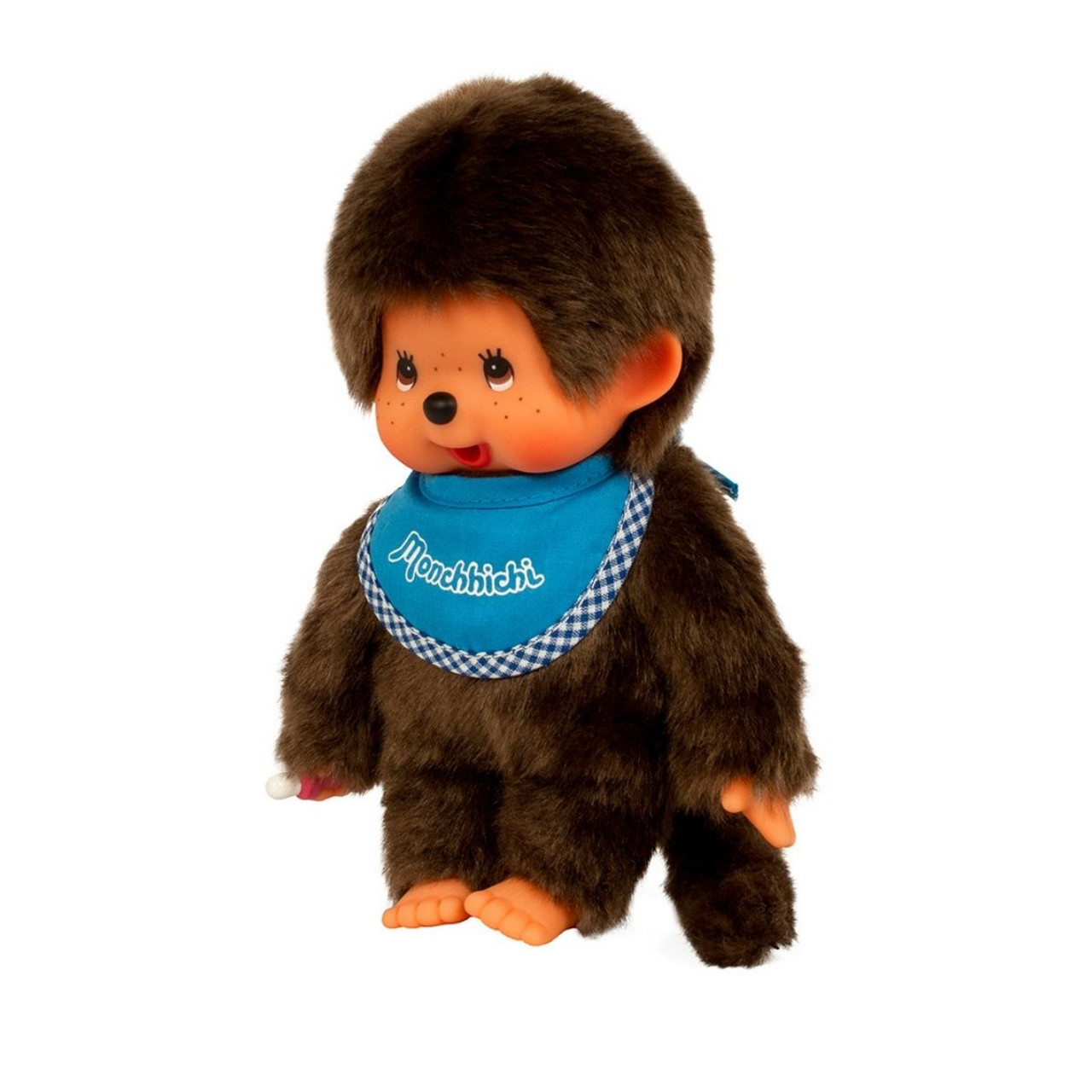 Monchhichi Boy Refreshed Light Blue Bib Plush Doll