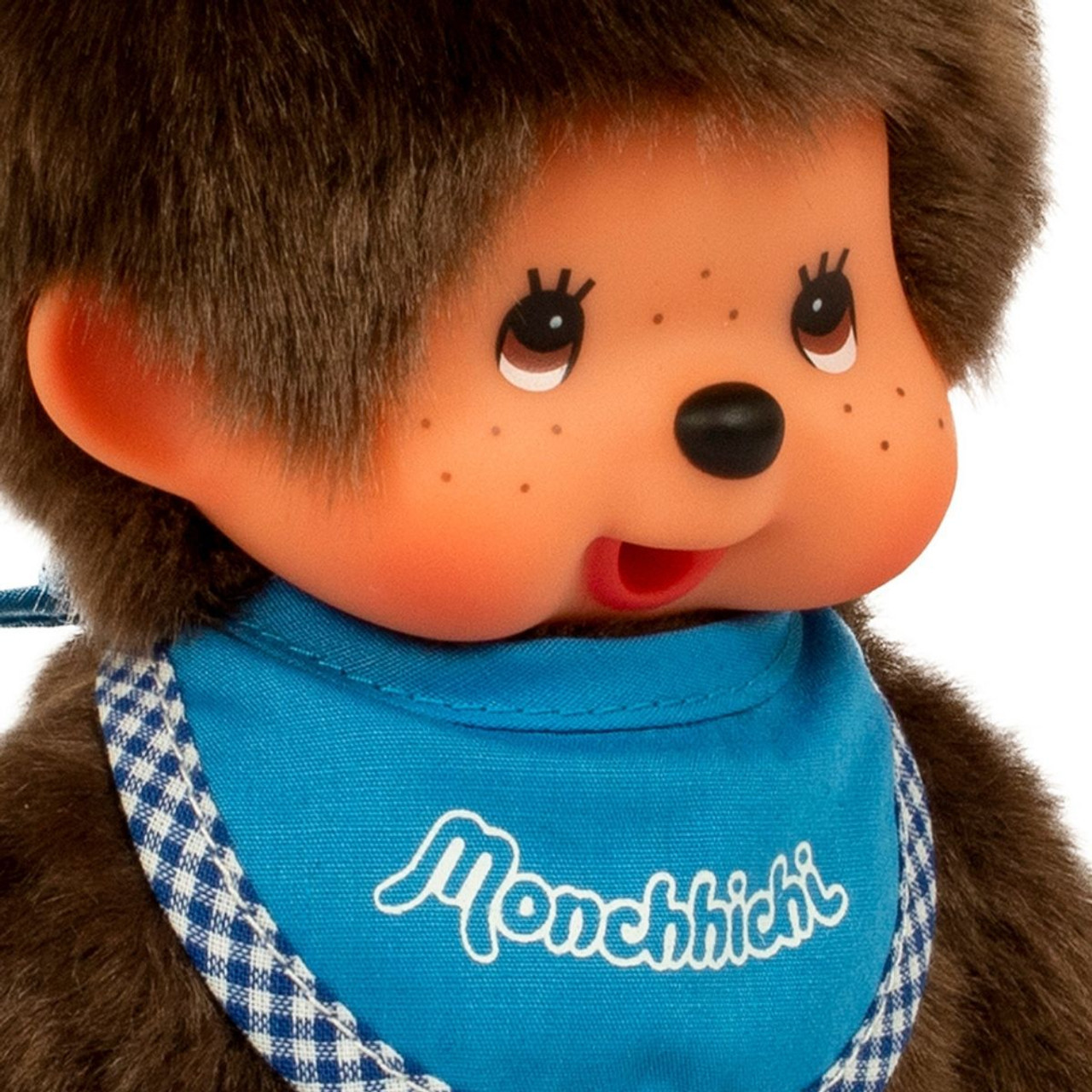 Monchhichi Boy Refreshed Light Blue Bib Plush Doll