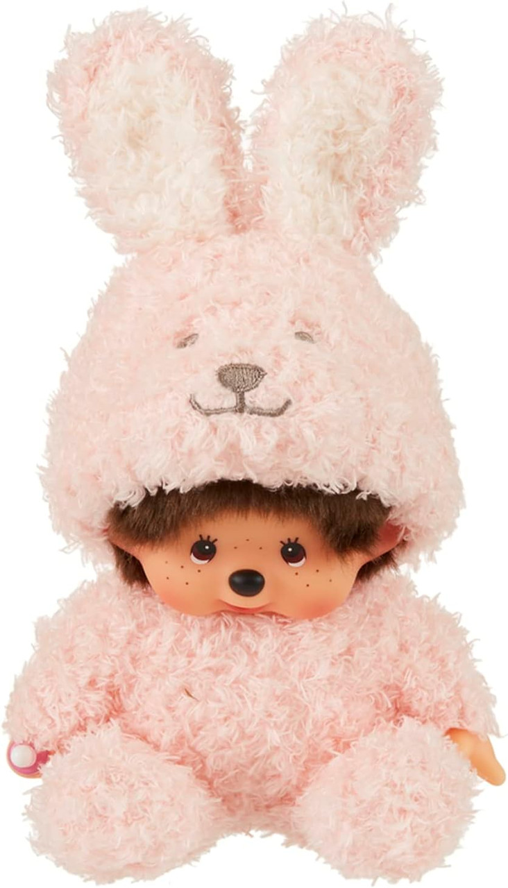 Monchhichi Sitting Fluffy Bunny Plush Doll