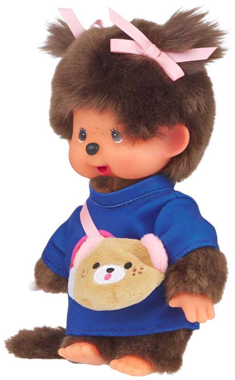 Monchhichi Girl with Kawai Messenger Bag Plush Doll