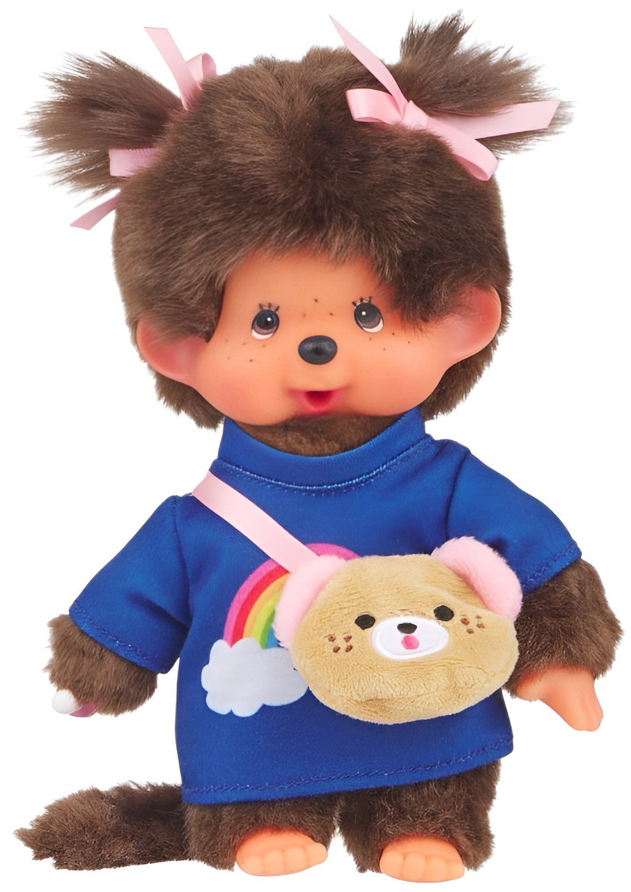 Monchhichi Girl with Kawai Messenger Bag Plush Doll