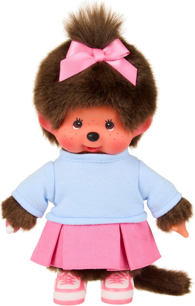 Monchhichi Skirt & Sneakers Girl Plush Doll