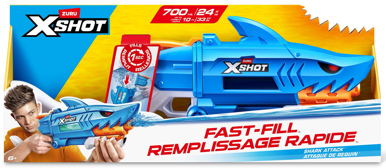X Shot Water Shark Attack Fast-Fill Water Blaster
