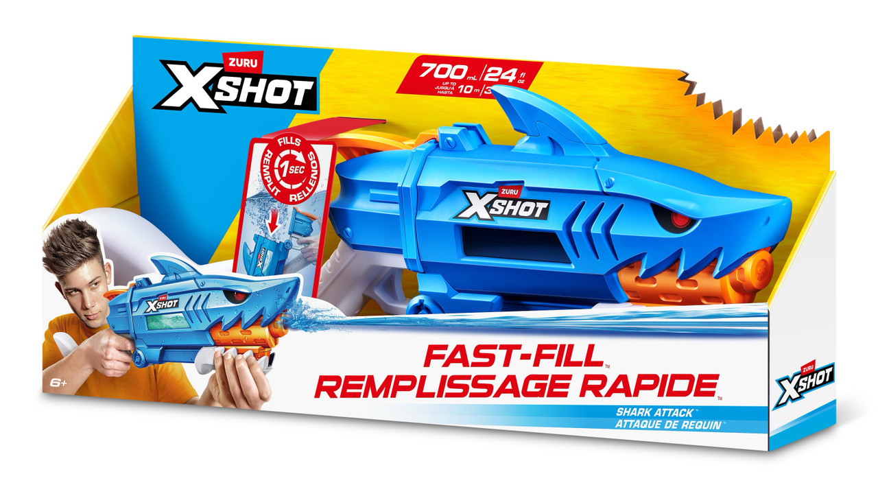 X Shot Water Shark Attack Fast-Fill Water Blaster