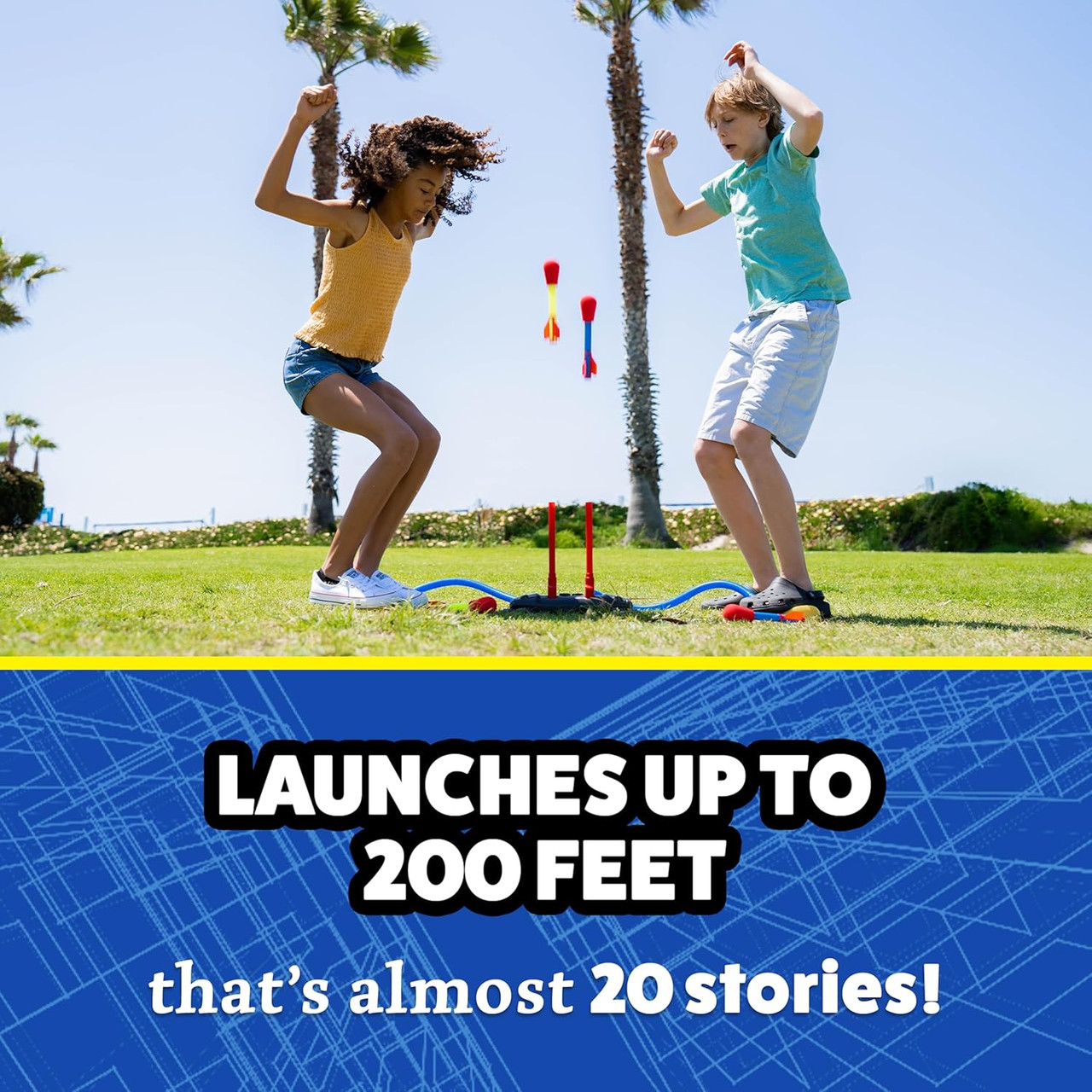 Stomp Rocket Dueling 4 Rockets