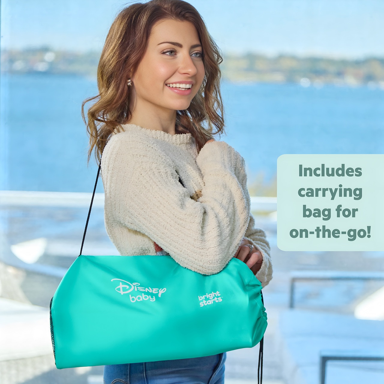 Bright Starts Disney Stitch Pop 'N Sit Portable Booster