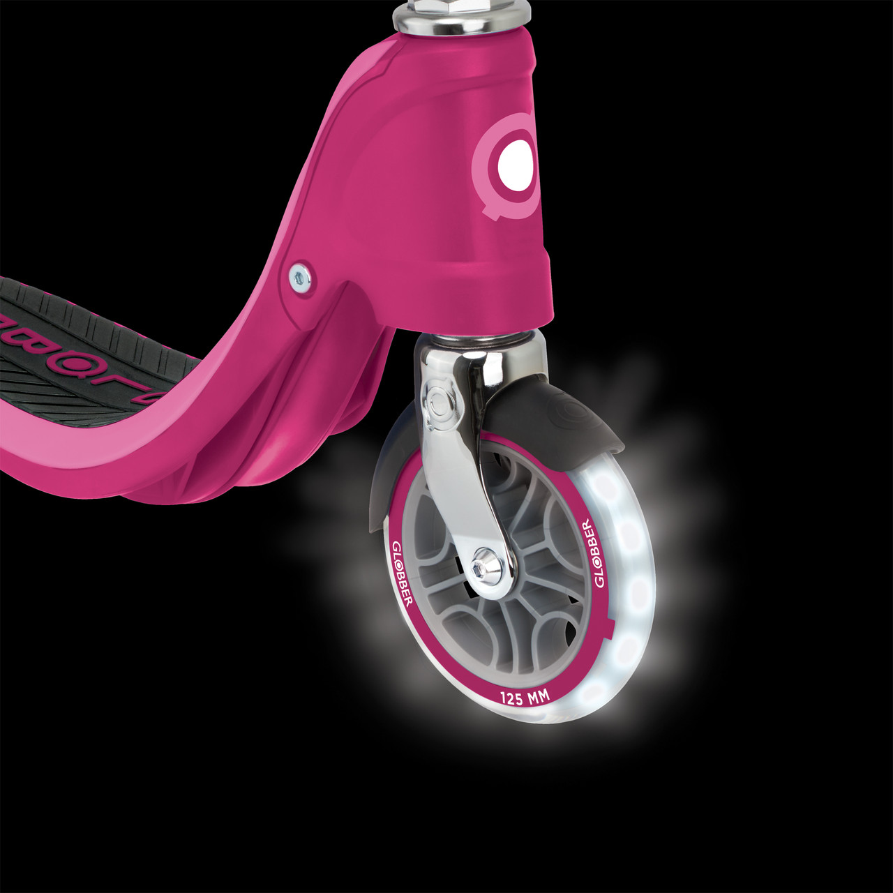 Globber - FLOW 125 Scooter with Light Up Wheels - Ruby