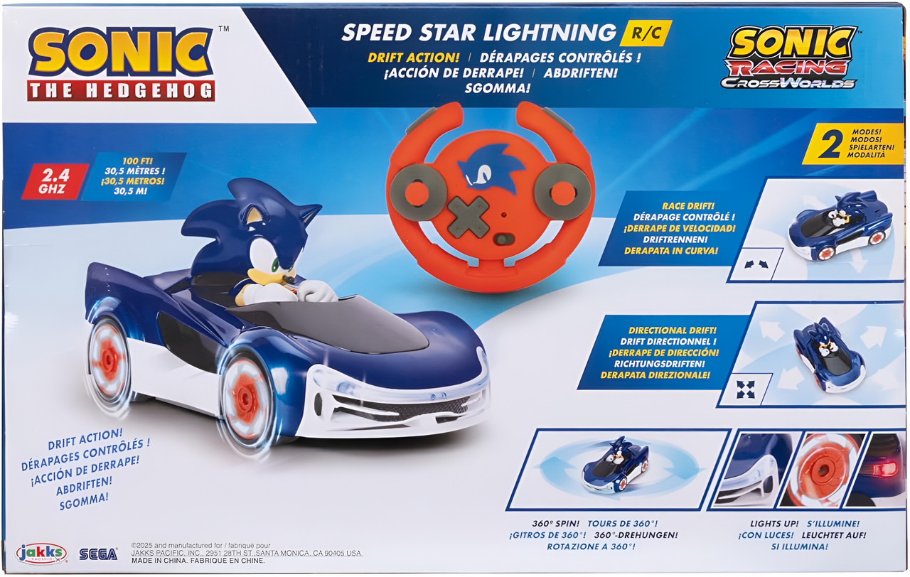 Sonic The Hedgehog Speed Star Lightning Drifting RC