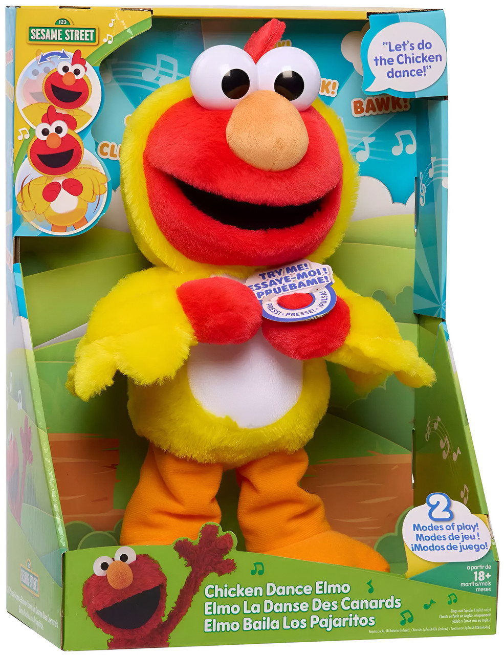 Sesame Street - Chicken Dance Elmo Plush