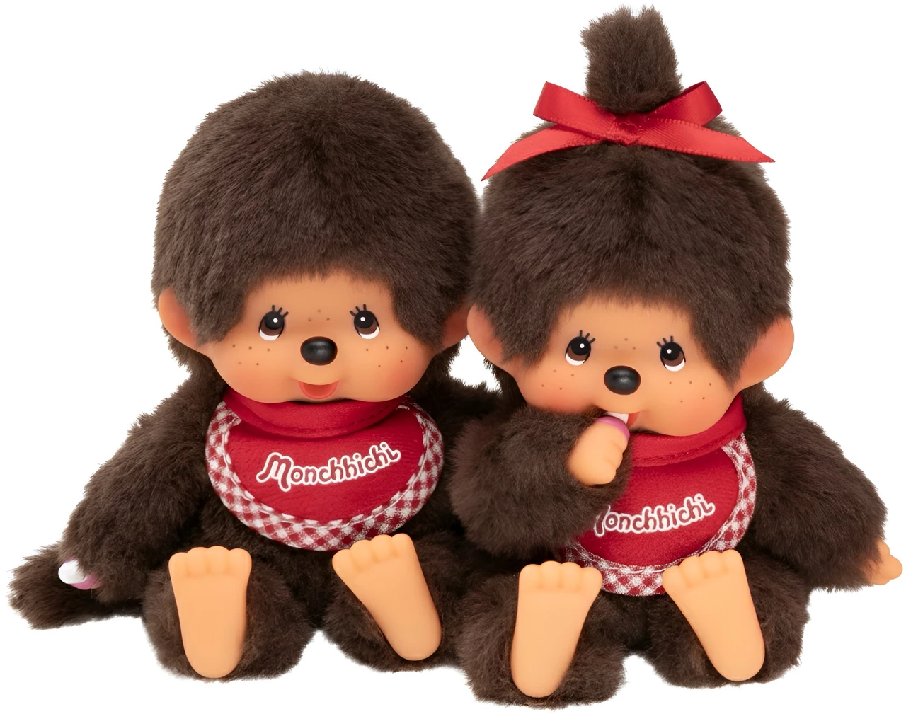 Monchhichi - Boy & Girl Beannie Plush Doll