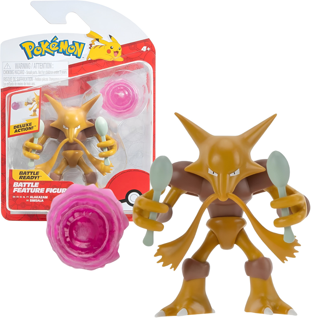 Pokemon Alakazam Battle Feature Figure 4.5 inch