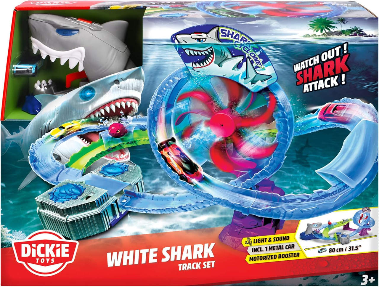 Dickie White Shark Track Set