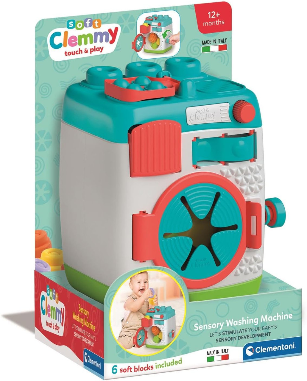 Clementoni Clemmy Sensory Washing Machine Activity Toy