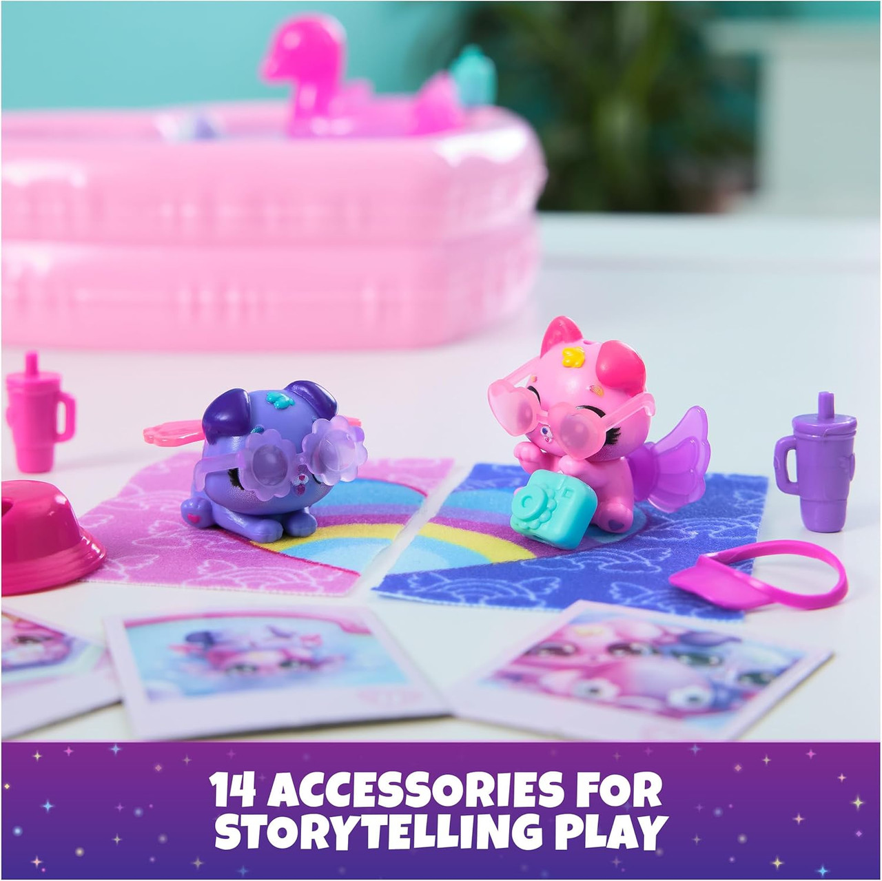 Hatchimals Alive Neon Rainbow Bestie Pool Party