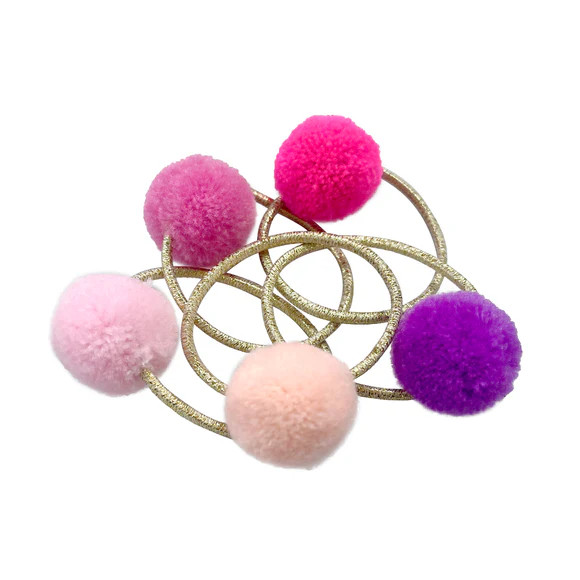 Pom Pom Hair Elastics