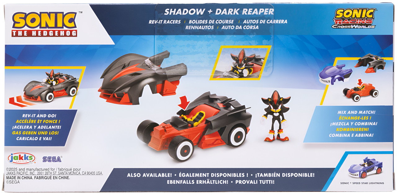 Sonic the Hedgehog 2.5 inch Figures with Rev Up Racer