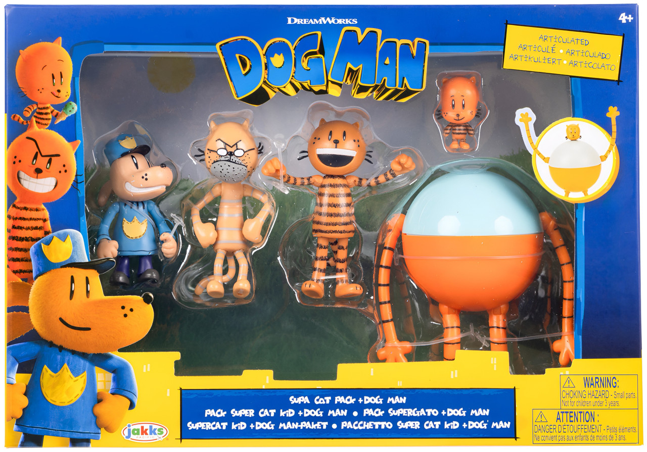 Dog Man 2.5 inch Movie Action Figures Multipack Set - Wave 2