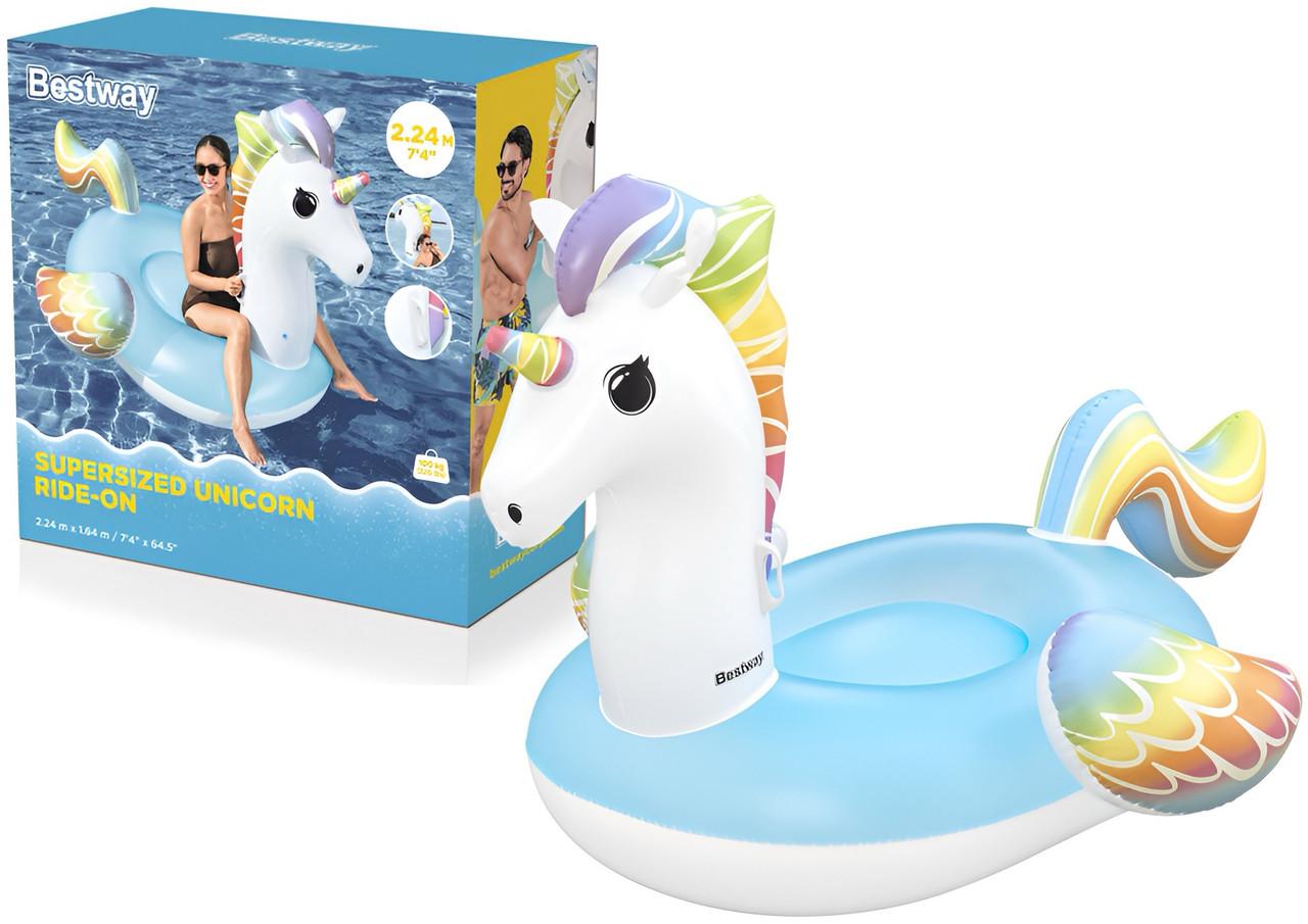 Bestway - Supersized Unicorn Ride-On