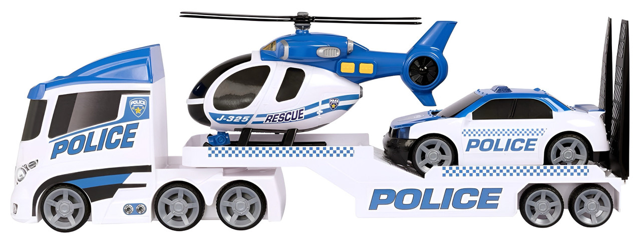 Teamszterz Light & Sound Police Helicopter Transporter