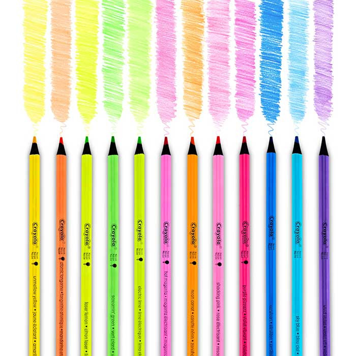 Crayola Neon Coloured Pencils 12 Count
