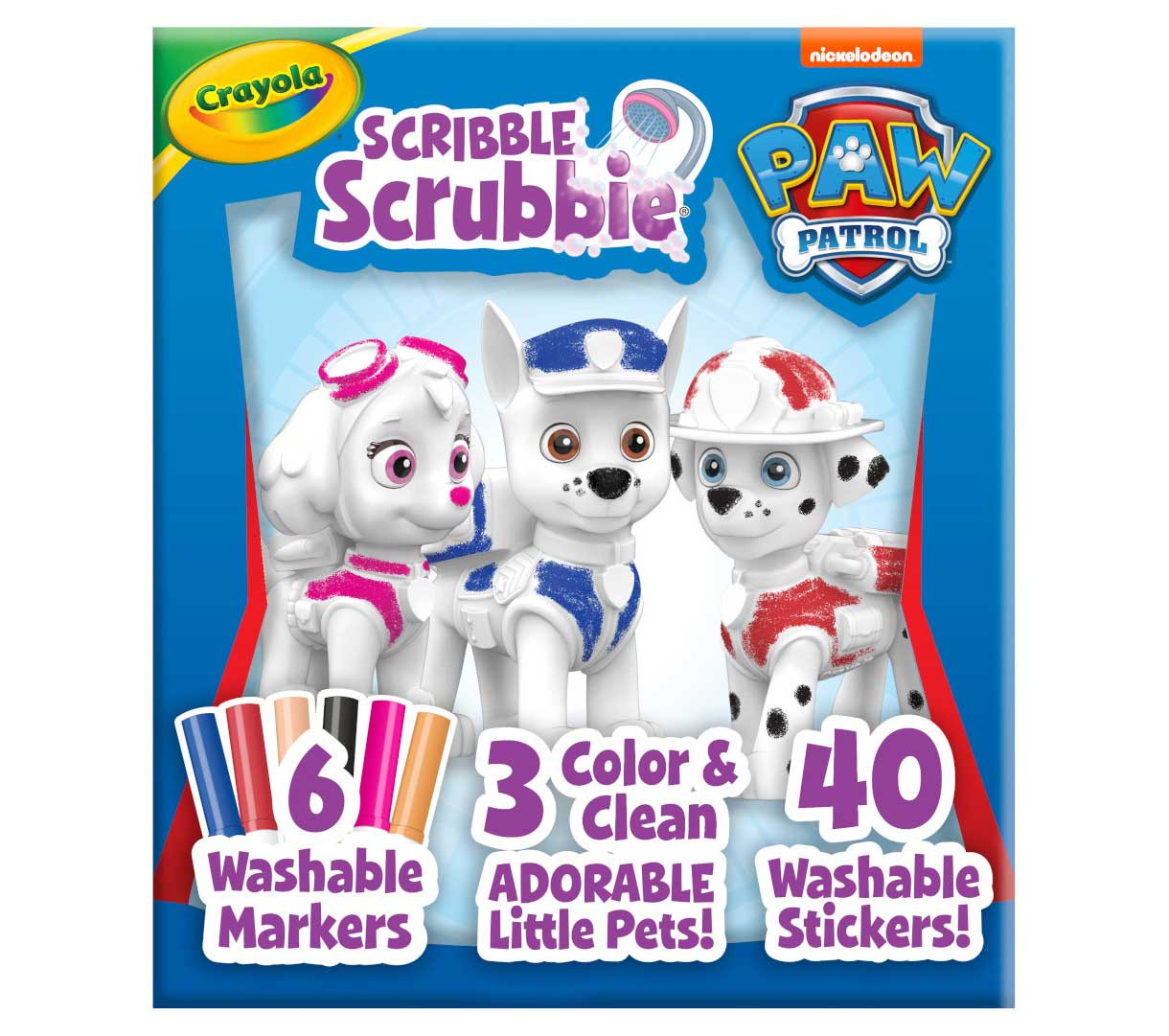 Crayola Scribble Scrubbie Paw Patrol Deluxe Set - 3 count