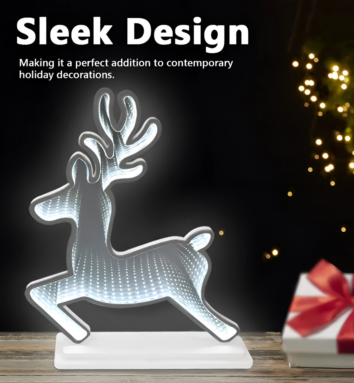 Radiant Reindeer Deluxe LED Display Ornament